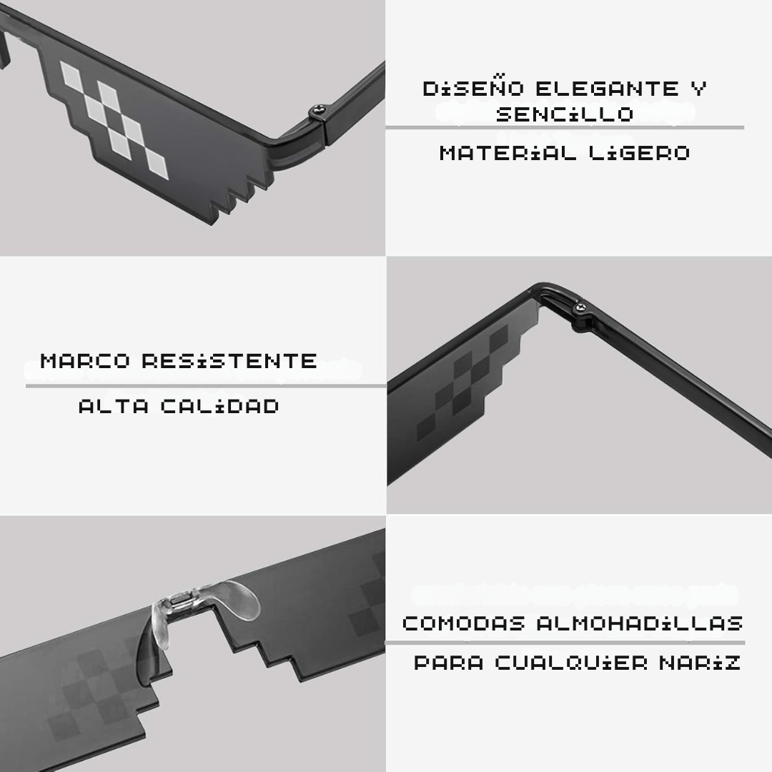 Gafas de sol pixeladas aesthetic